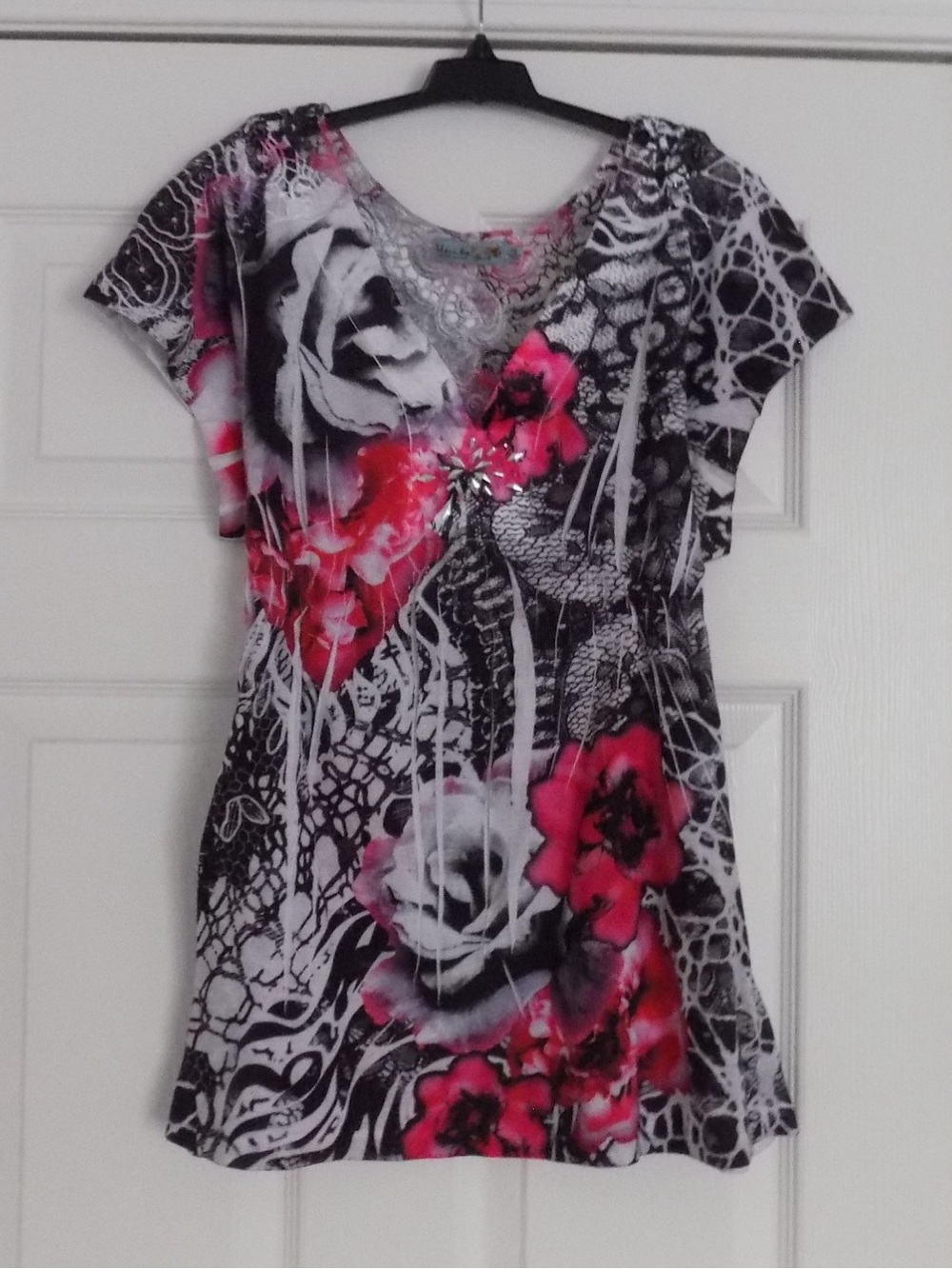 Unity World Wear Y2K Boho Rose Top